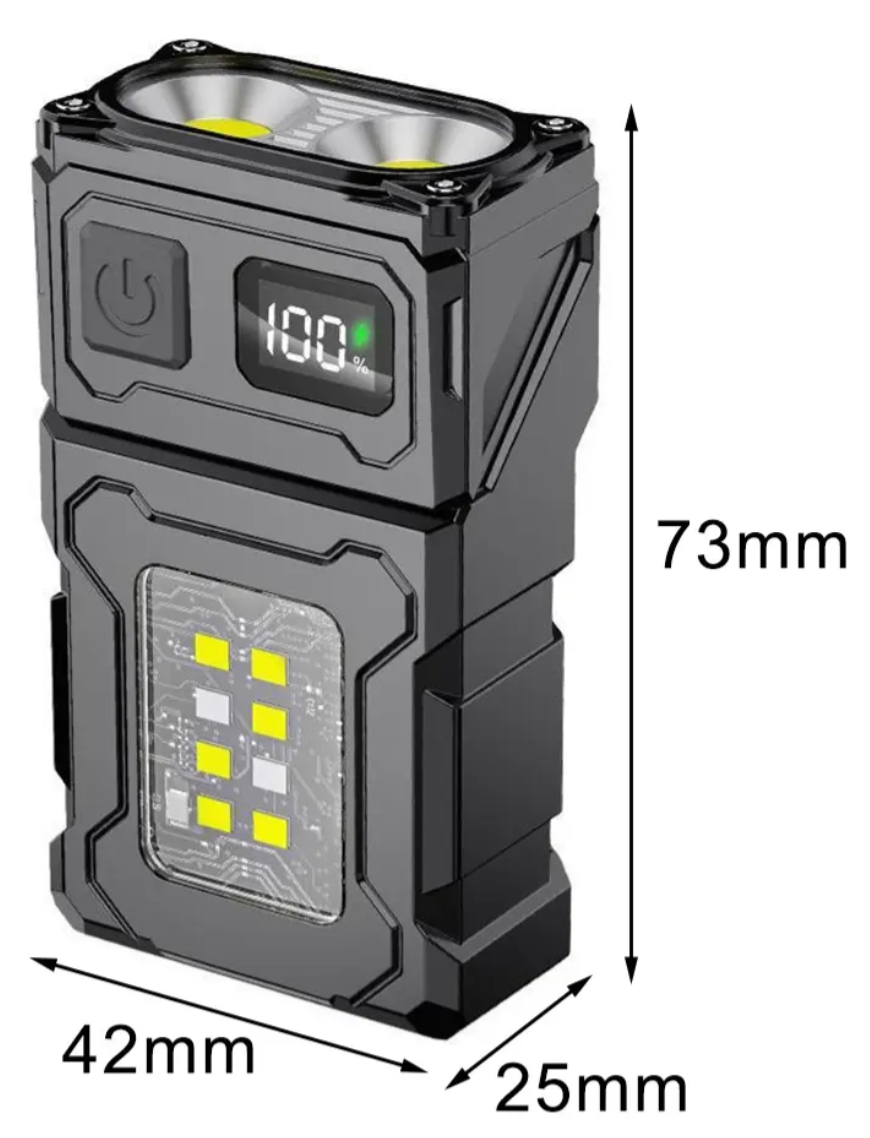 Linterna LED Recargable Tipo C Viral